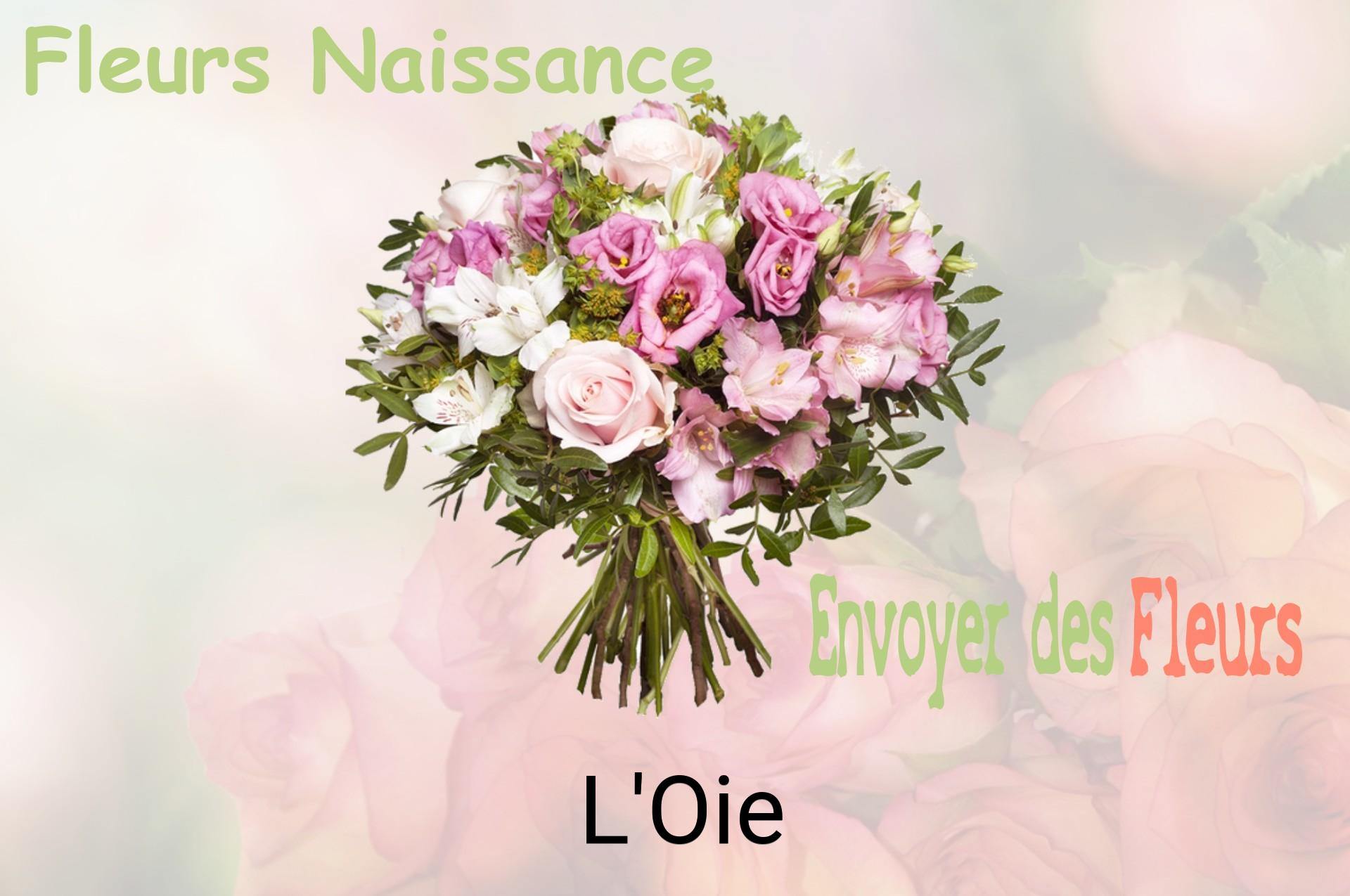 Bouquet de fleurs de naissance livré à L'Oie